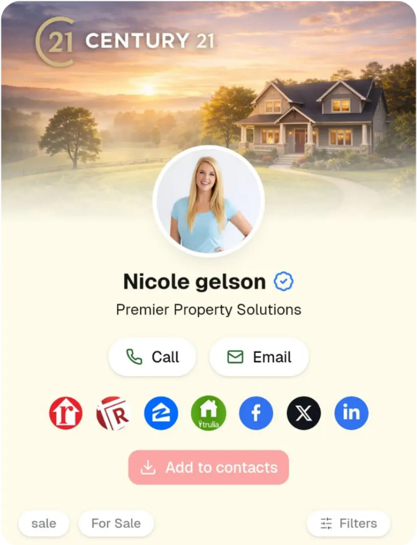 Agent profile card