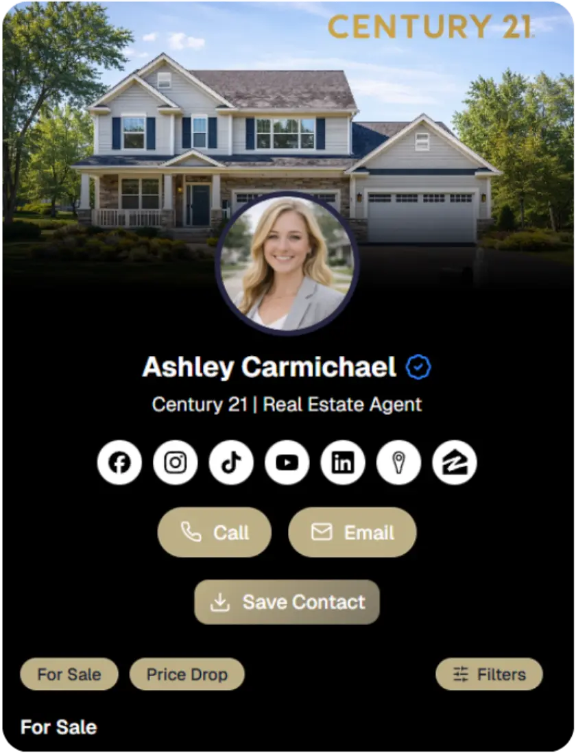 Agent profile card