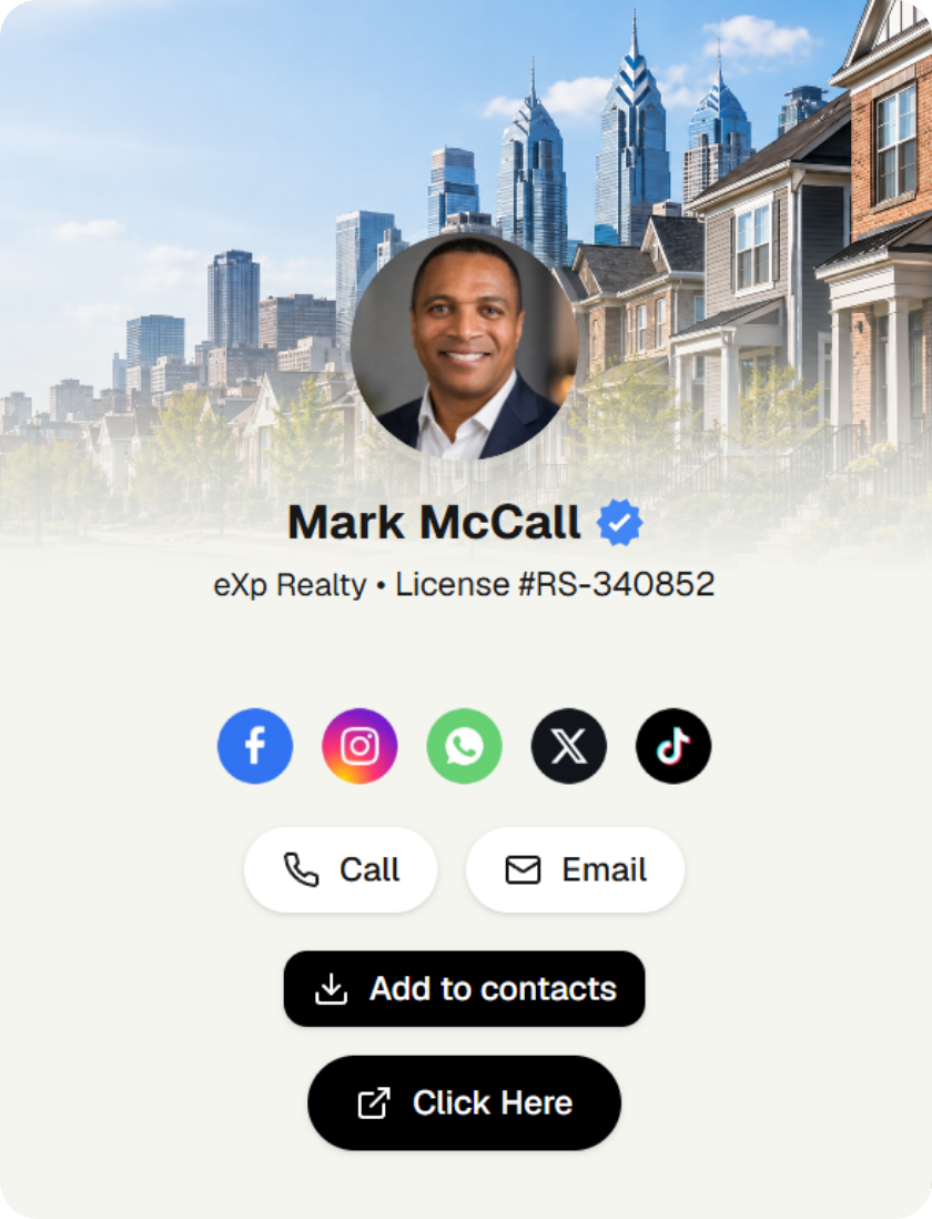 Agent profile card