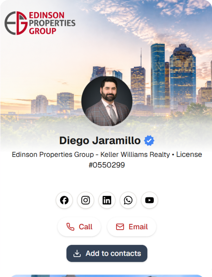 Agent profile card