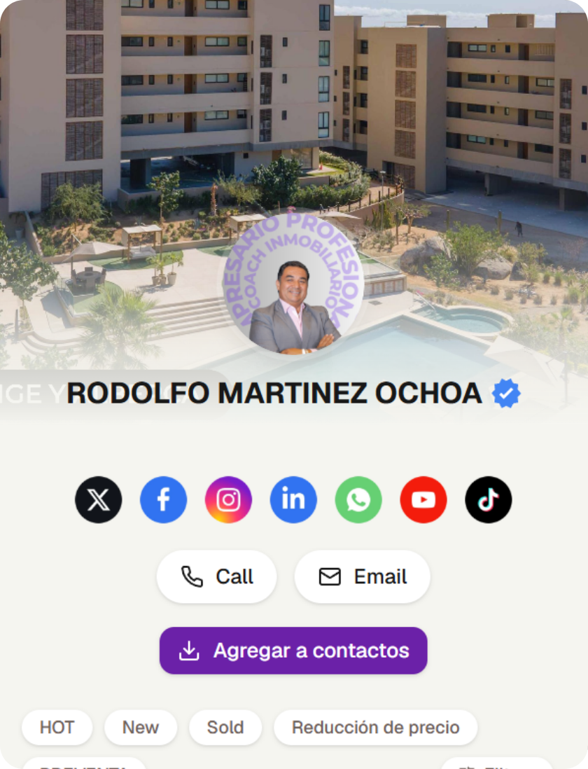 Agent profile card